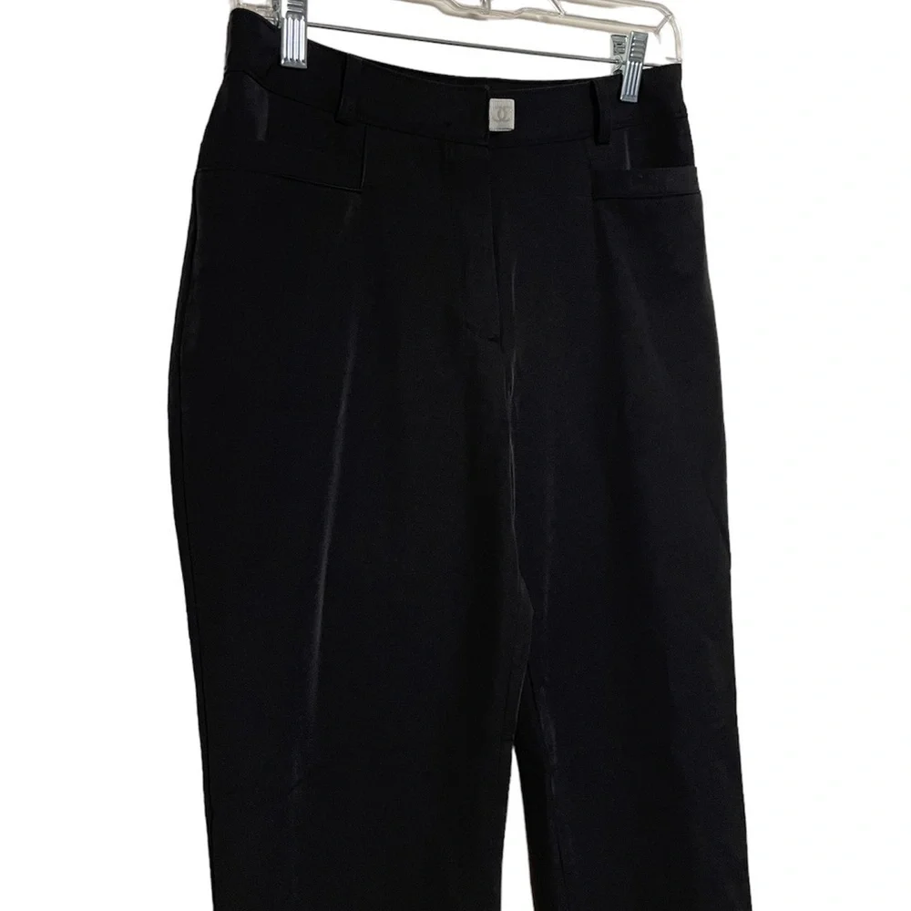 Chanel Identification Line Black Pants size 8
